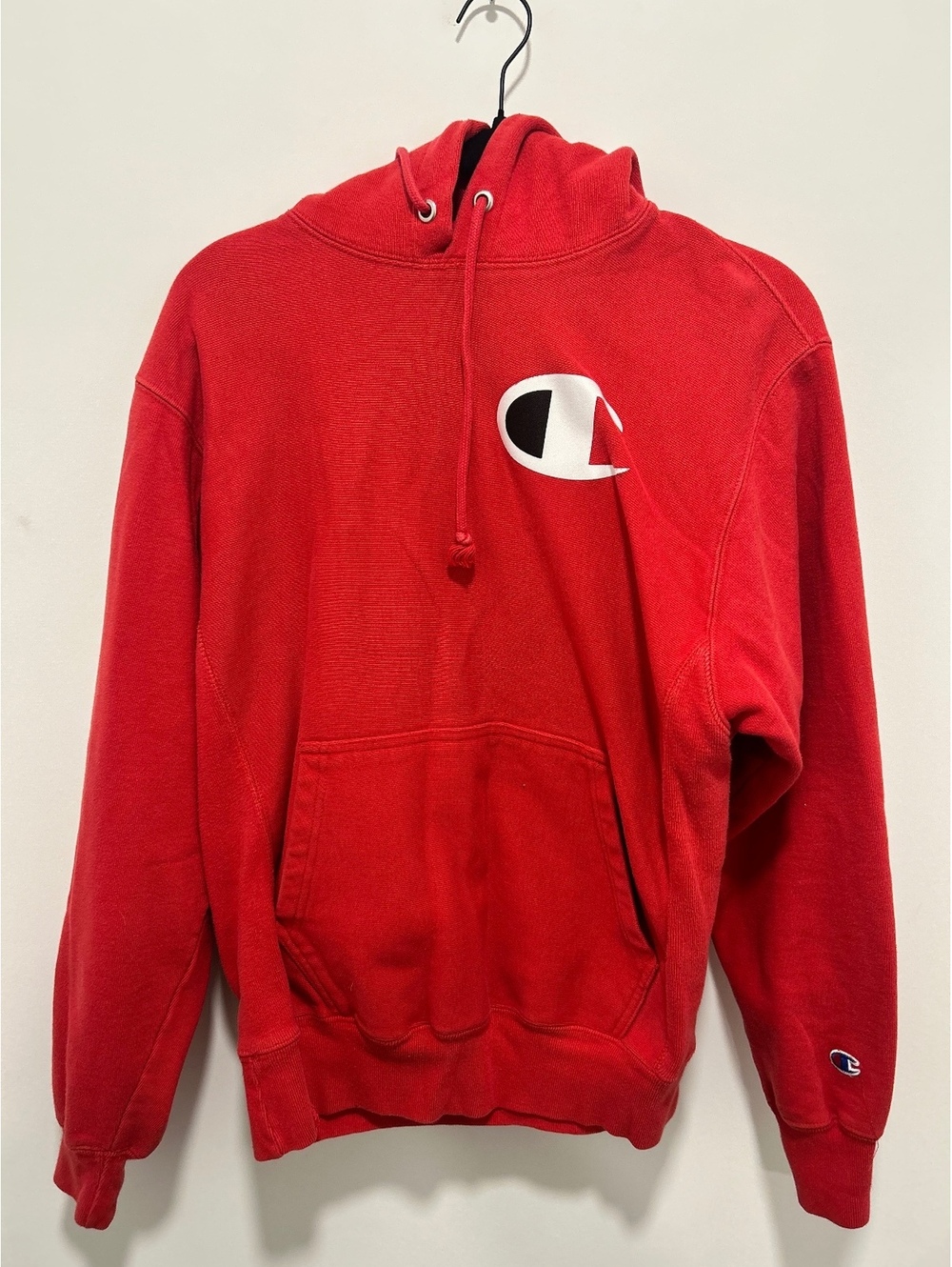 Champion Reverse Weave Medium Red Hoodie Sweatshirt